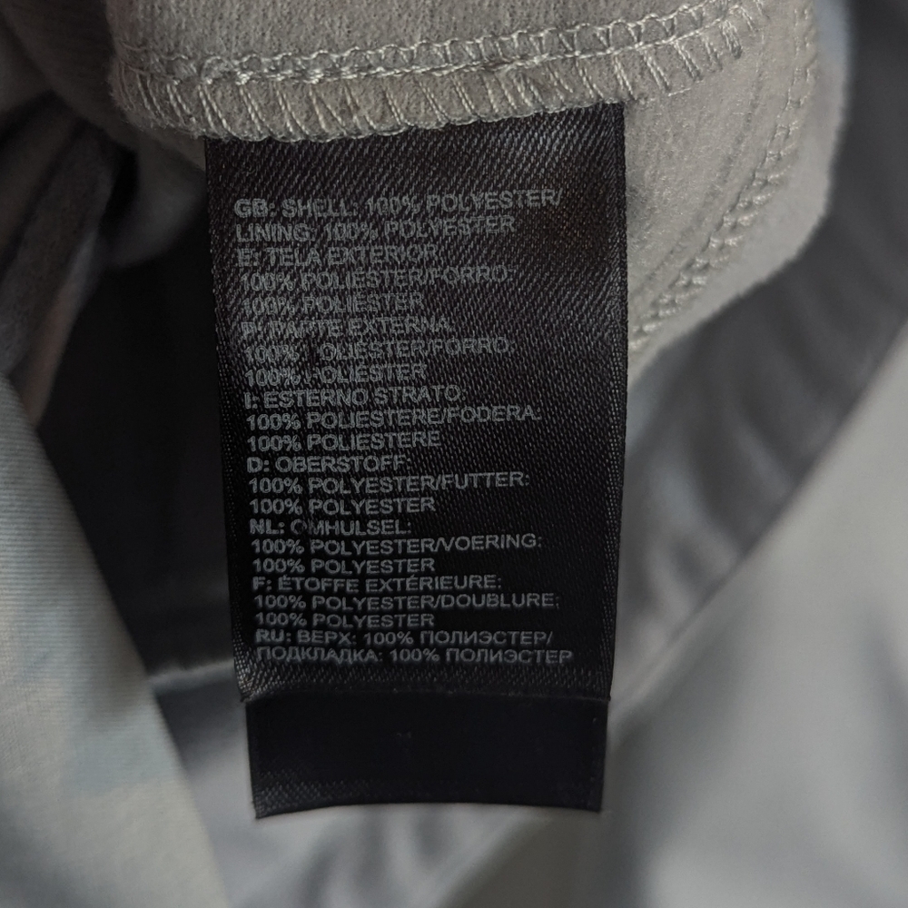 North Face Calentito Windwall Grey Jacket sz M - Picture 6 of 7